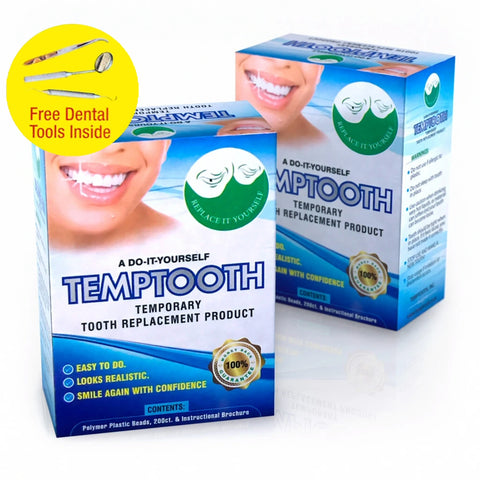 TempTooth DIY Tooth Replacement Double Kit (20 Teeth) + Free Dental Tools